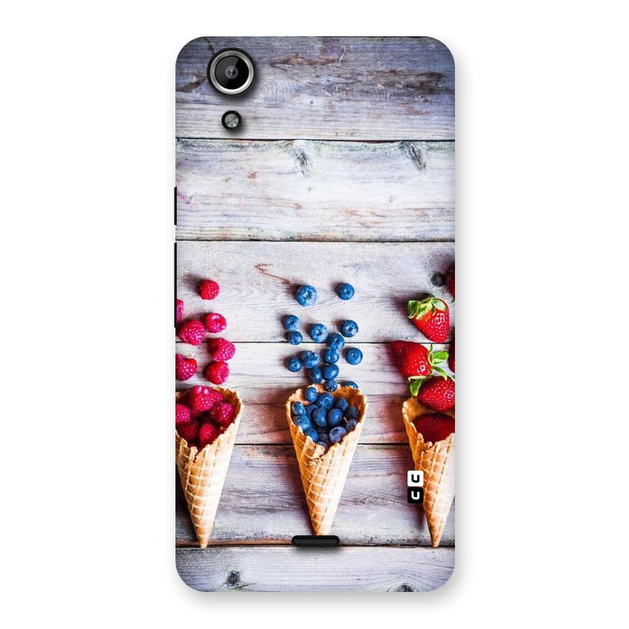 Cone Fruits Design Back Case for Micromax Canvas Selfie Lens Q345