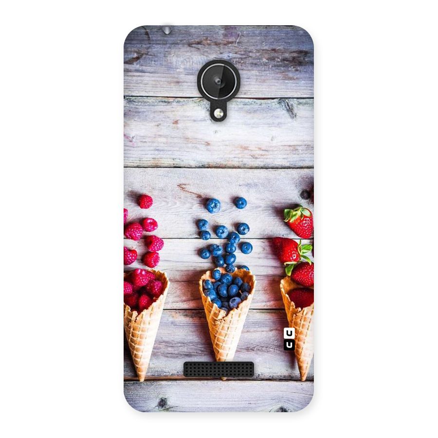 Cone Fruits Design Back Case for Micromax Canvas Spark Q380