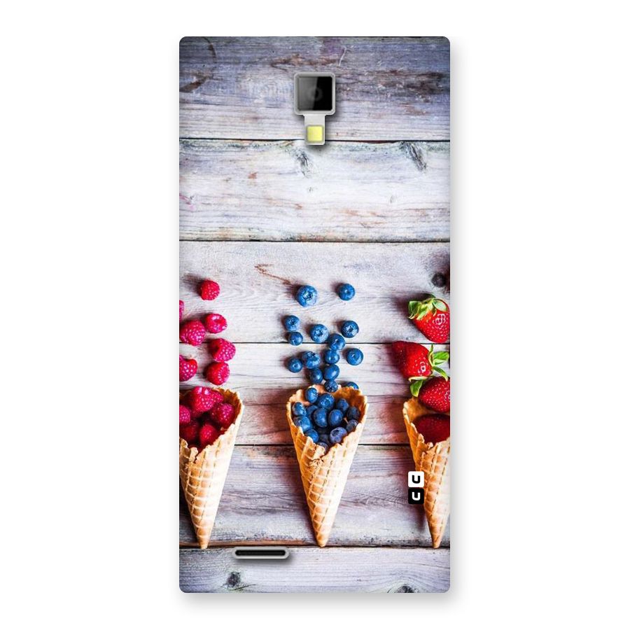 Cone Fruits Design Back Case for Micromax Canvas Xpress A99