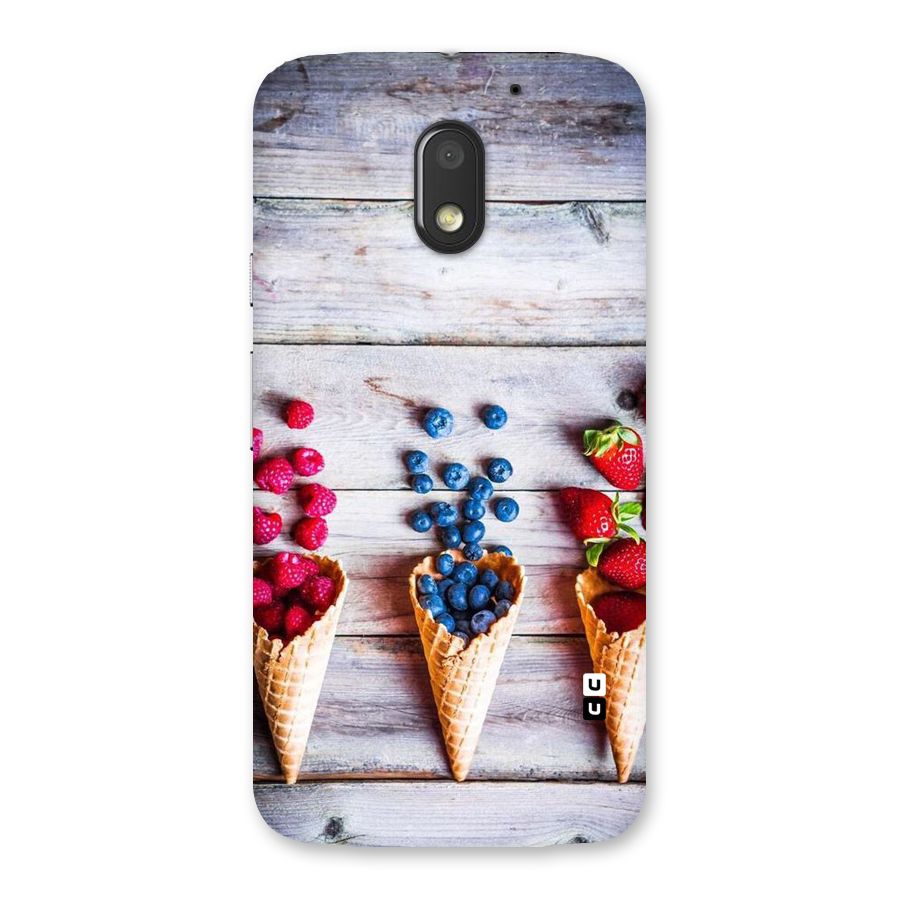 Cone Fruits Design Back Case for Moto E3 Power