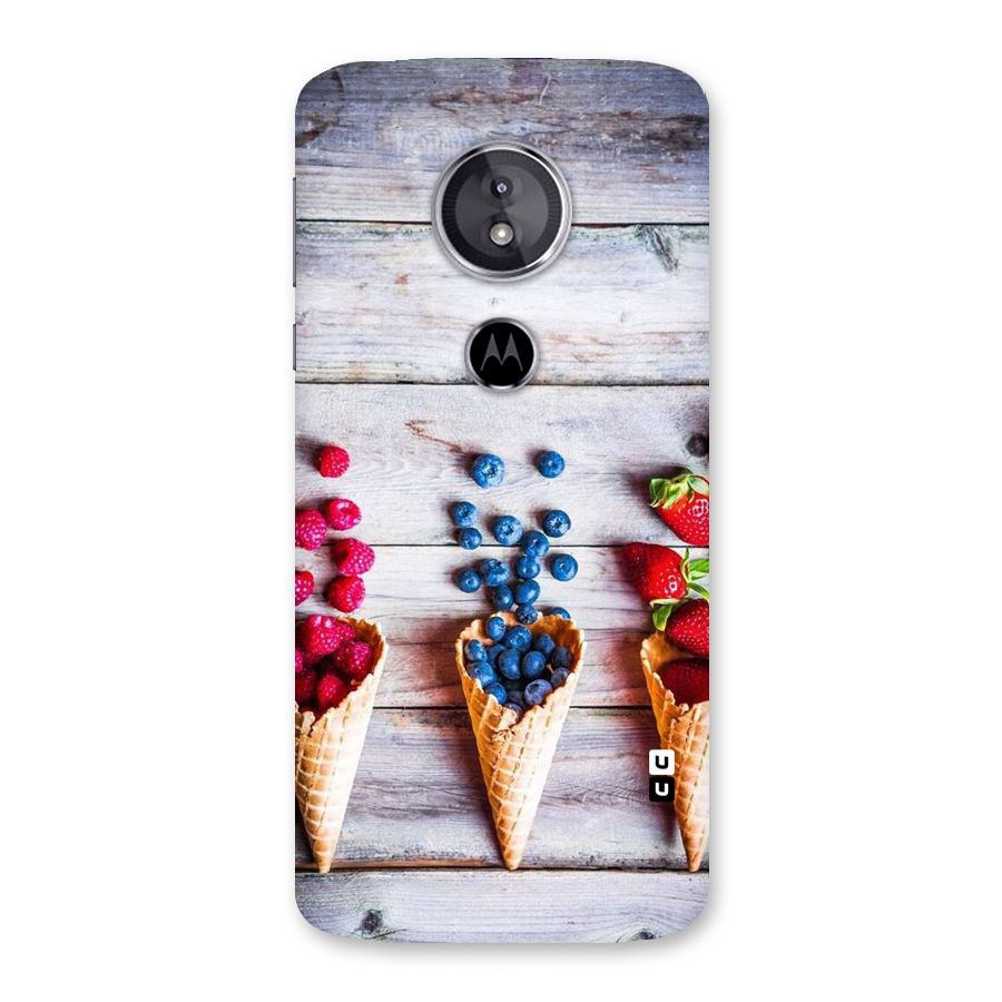 Cone Fruits Design Back Case for Moto E5