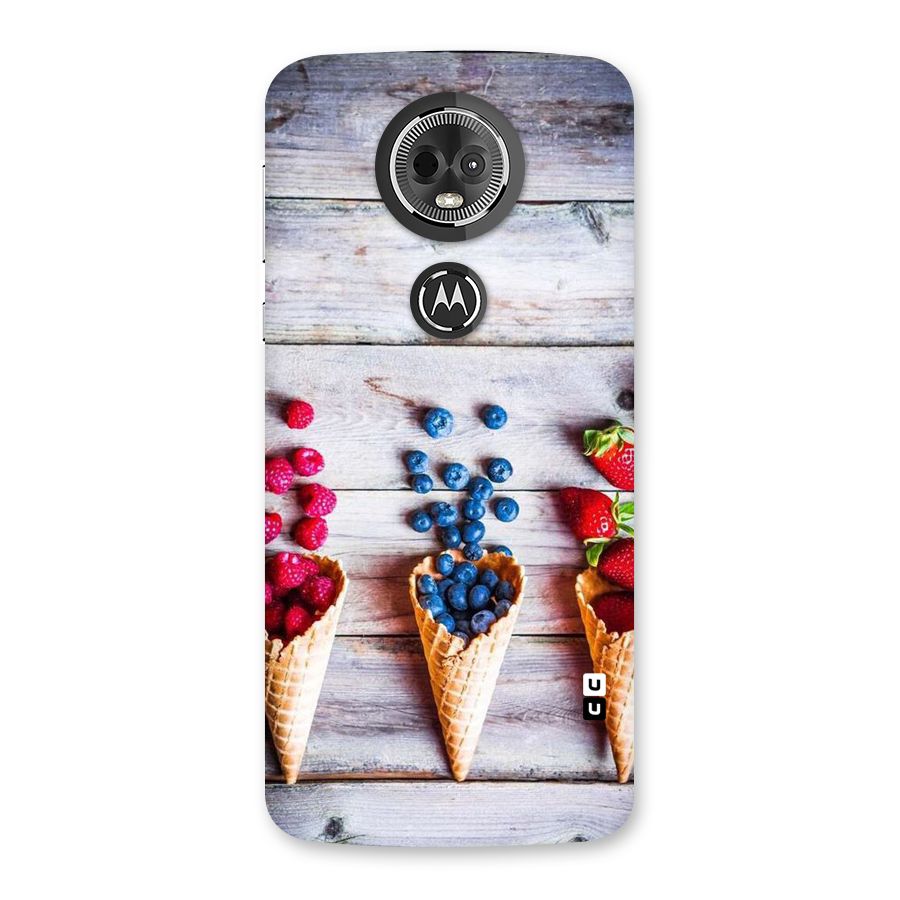 Cone Fruits Design Back Case for Moto E5 Plus