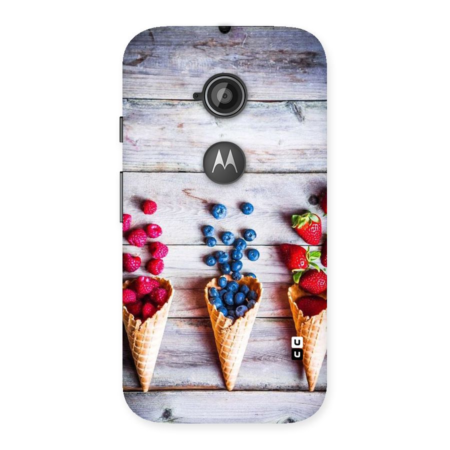Cone Fruits Design Back Case for Moto E 2nd Gen