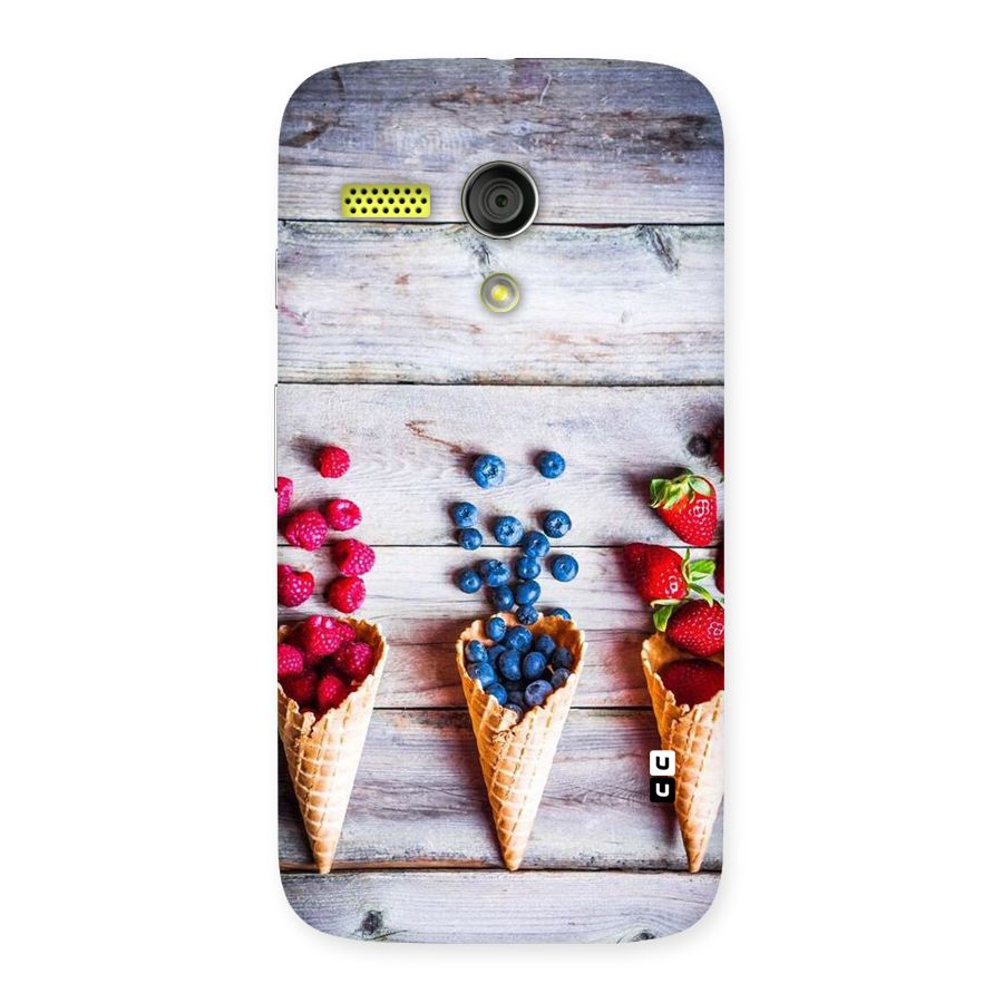 Cone Fruits Design Back Case for Moto G