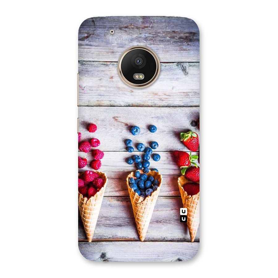Cone Fruits Design Back Case for Moto G5 Plus