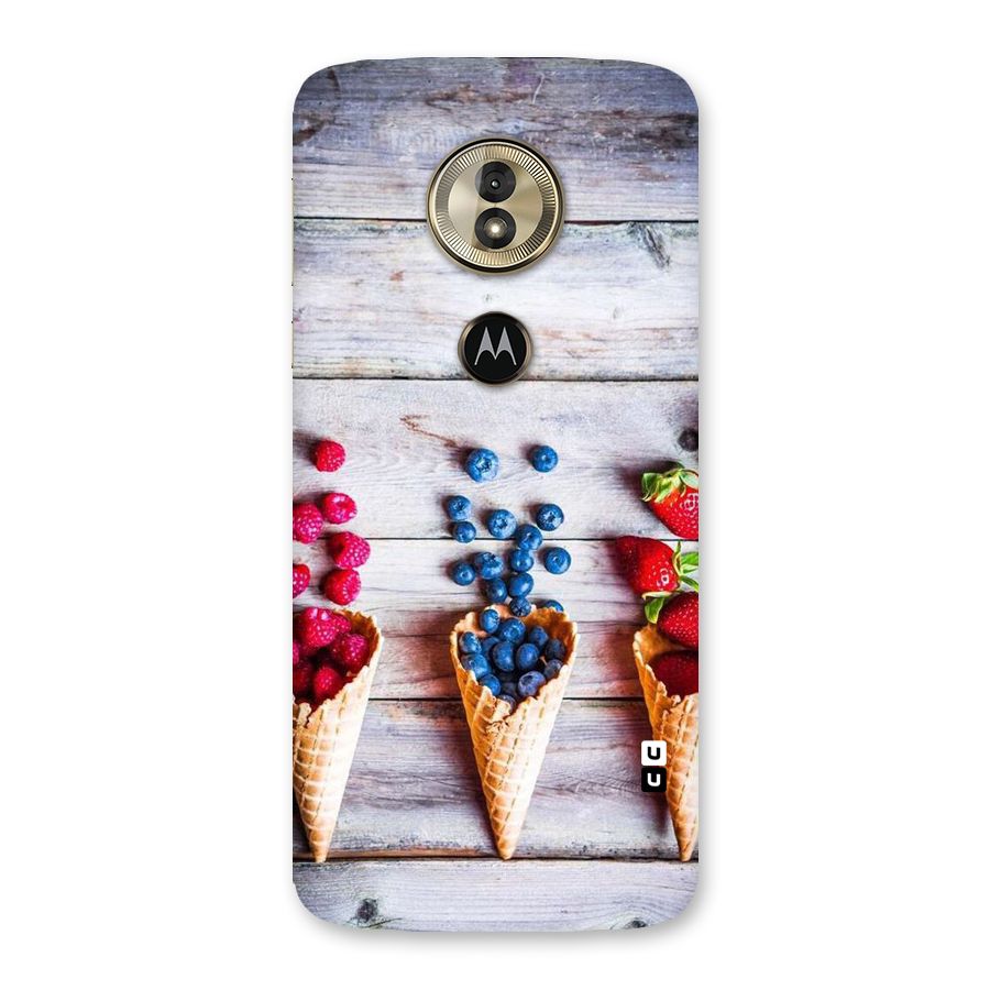 Cone Fruits Design Back Case for Moto G6 Play