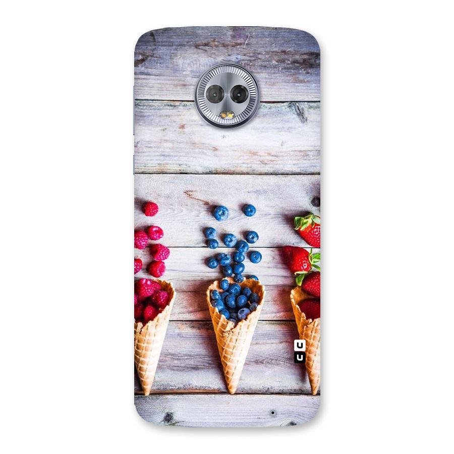 Cone Fruits Design Back Case for Moto G6 Plus