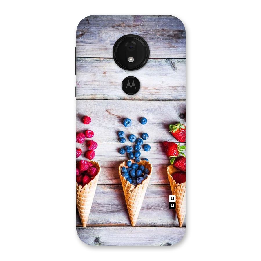 Cone Fruits Design Back Case for Moto G7 Power