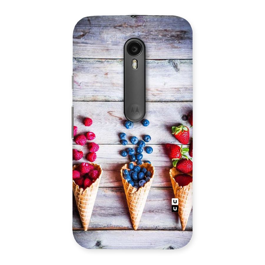 Cone Fruits Design Back Case for Moto G Turbo