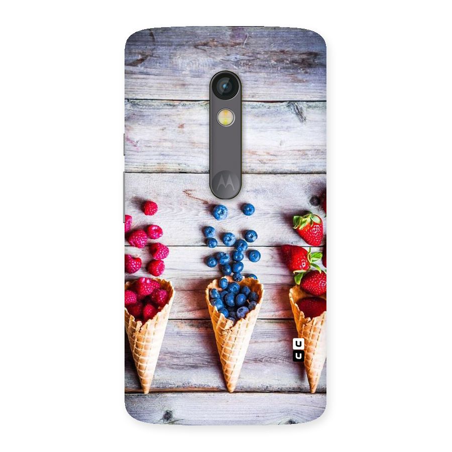 Cone Fruits Design Back Case for Moto X Play