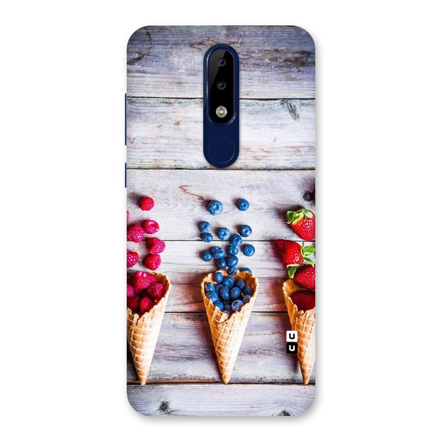 Cone Fruits Design Back Case for Nokia 5.1 Plus