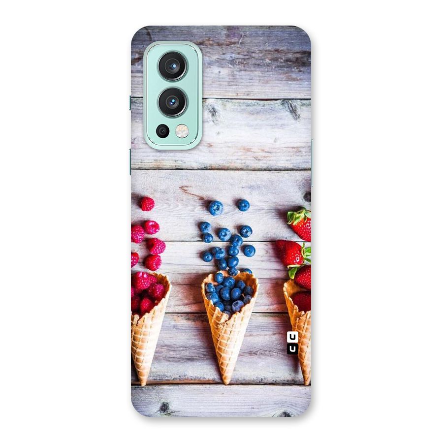 Cone Fruits Design Back Case for OnePlus Nord 2 5G