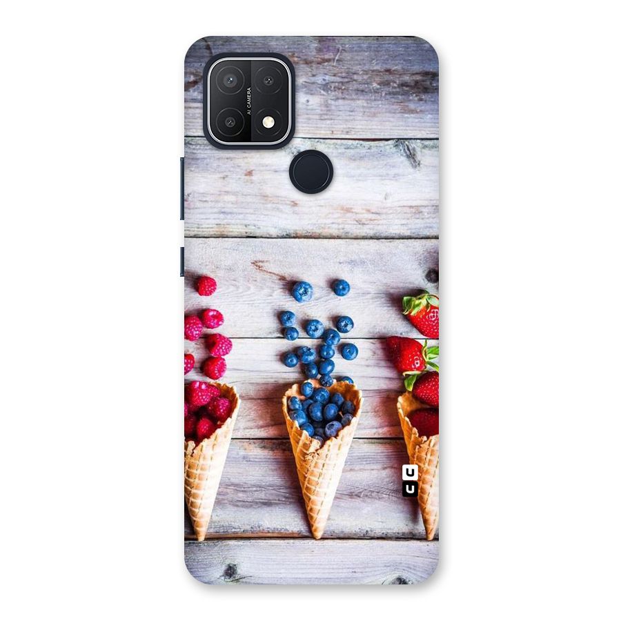 Cone Fruits Design Back Case for Oppo A15