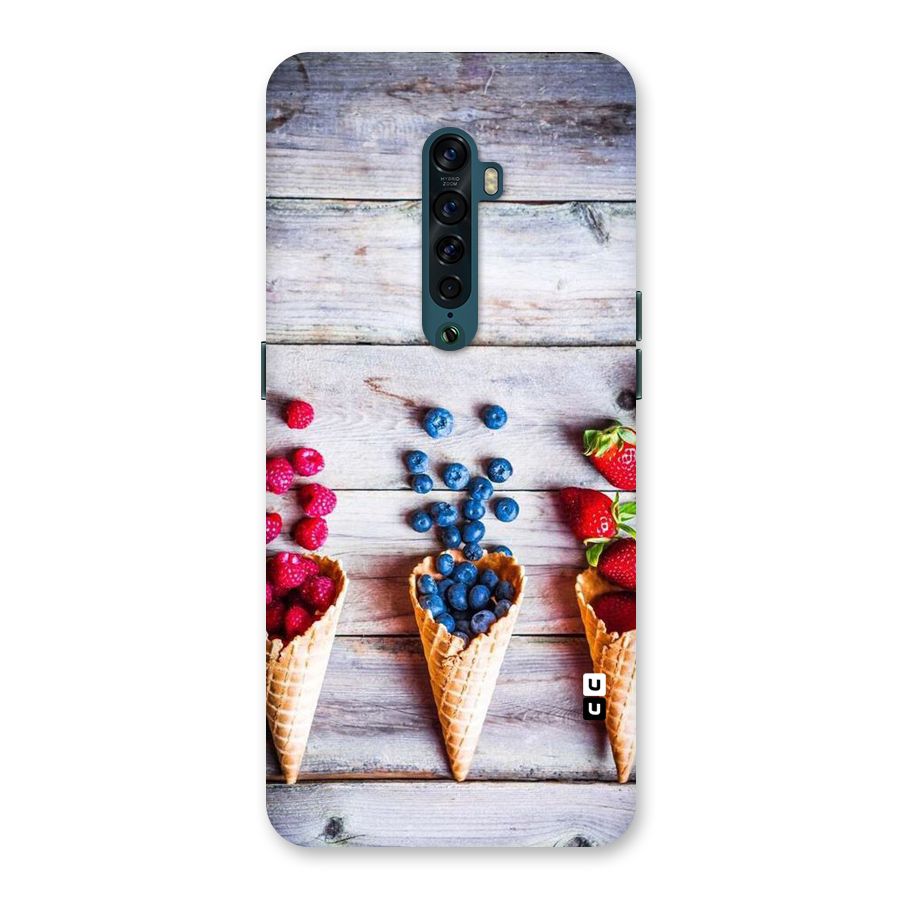 Cone Fruits Design Back Case for Oppo Reno2