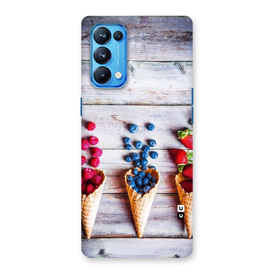 Cone Fruits Design Back Case for Oppo Reno5 Pro 5G