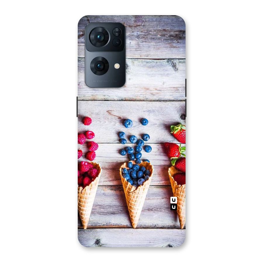 Cone Fruits Design Back Case for Oppo Reno7 Pro 5G
