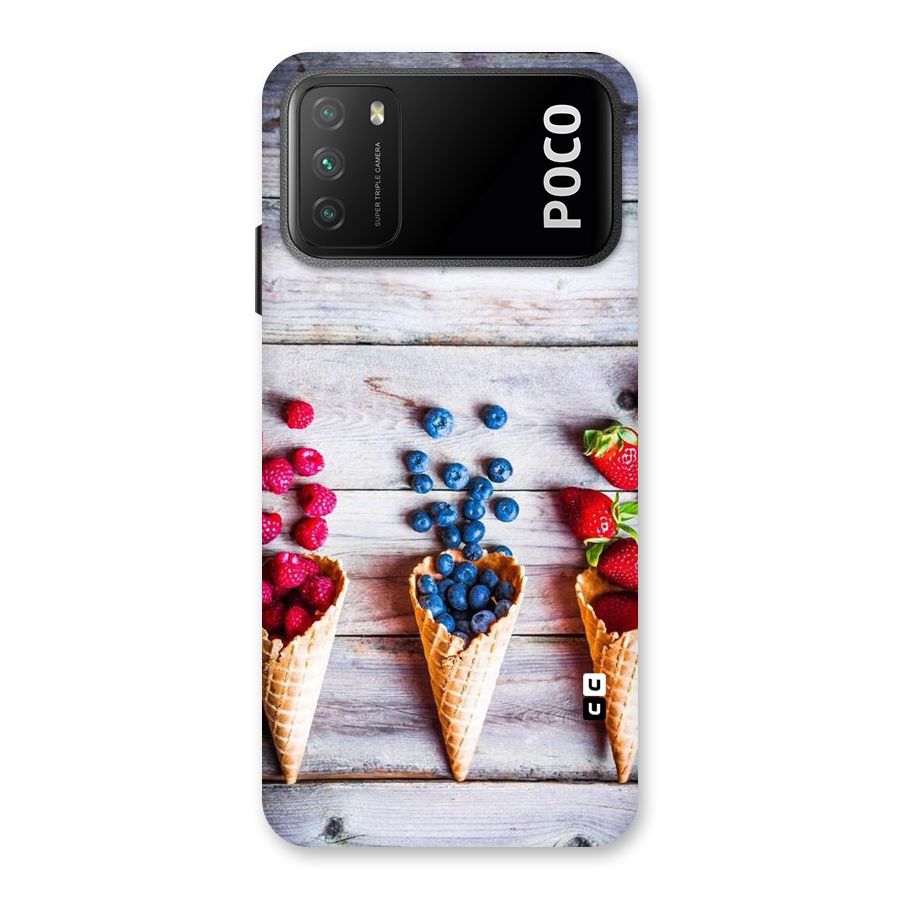 Cone Fruits Design Back Case for Poco M3
