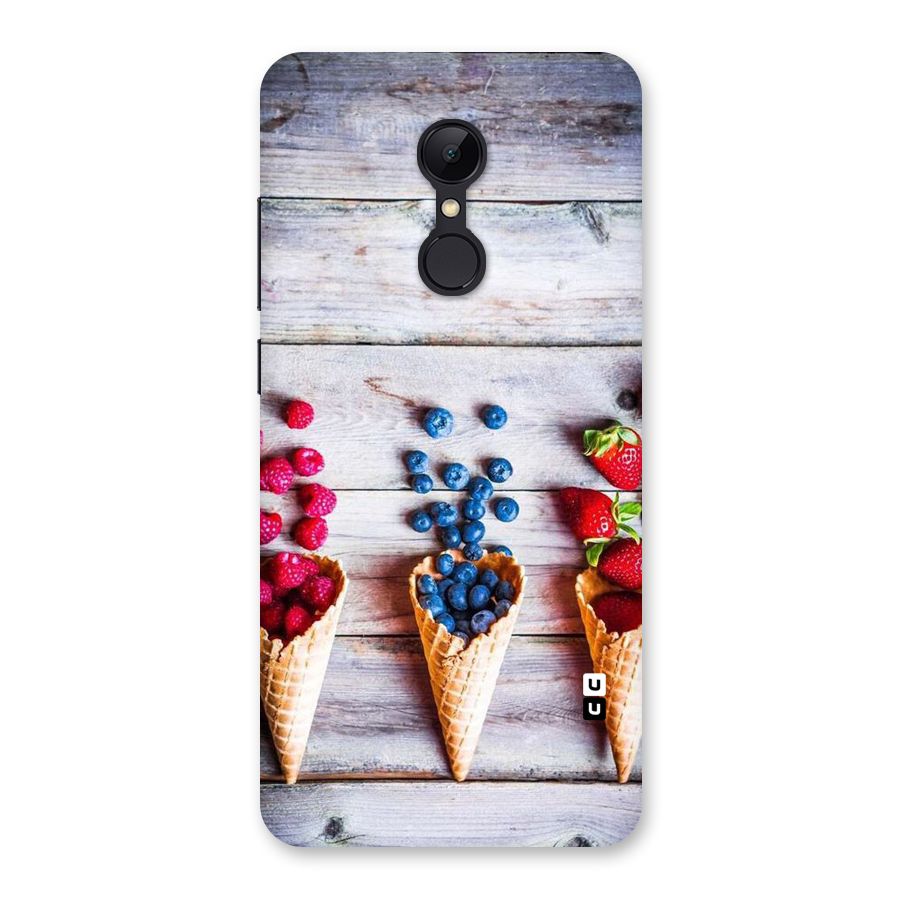 Cone Fruits Design Back Case for Redmi 5
