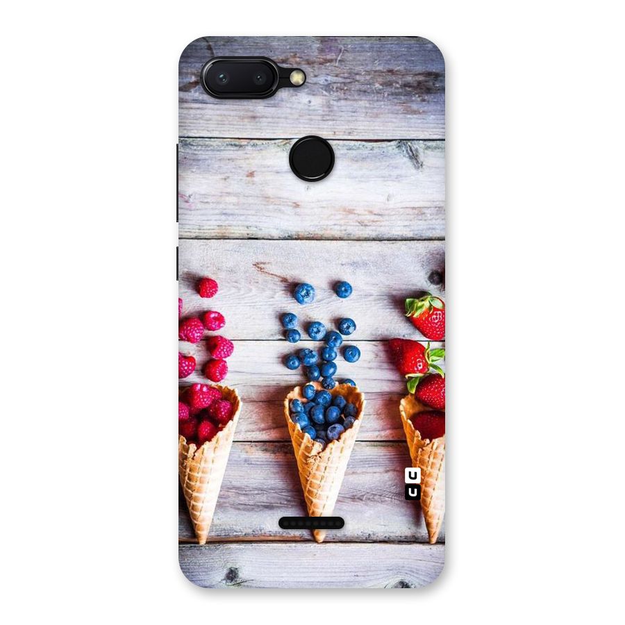 Cone Fruits Design Back Case for Redmi 6