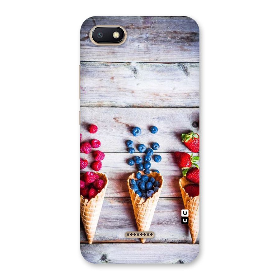 Cone Fruits Design Back Case for Redmi 6A