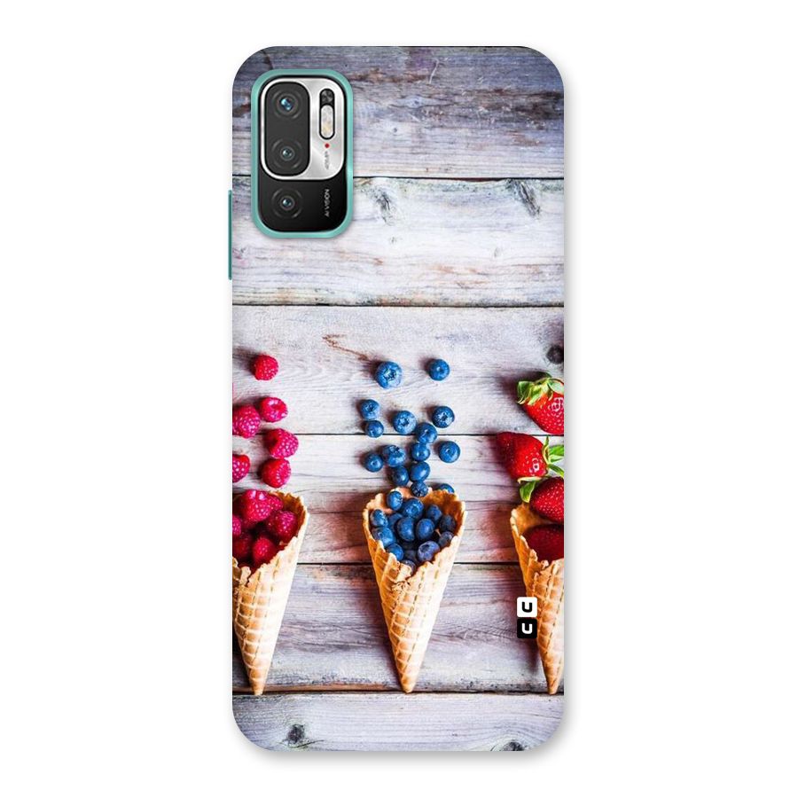 Cone Fruits Design Back Case for Redmi Note 10T 5G