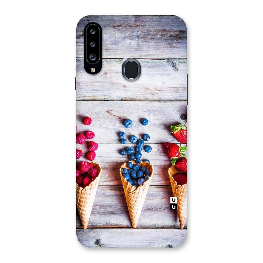 Cone Fruits Design Back Case for Samsung Galaxy A20s