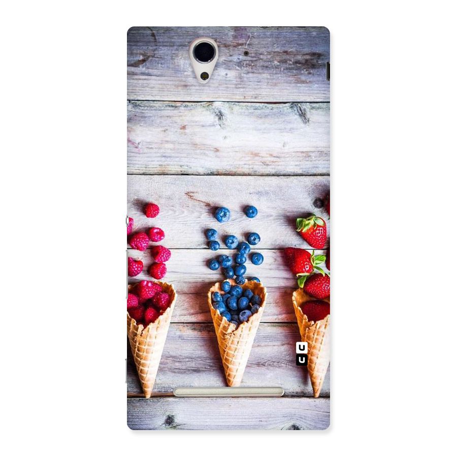 Cone Fruits Design Back Case for Sony Xperia C3