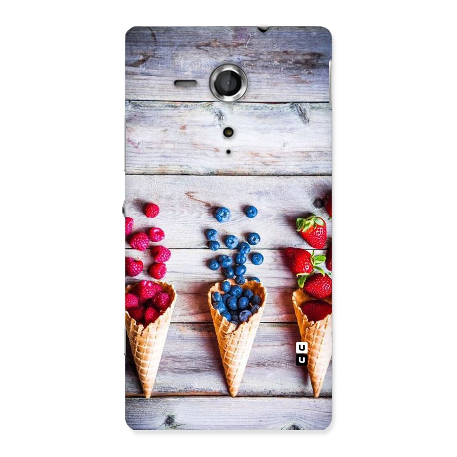Cone Fruits Design Back Case for Sony Xperia SP