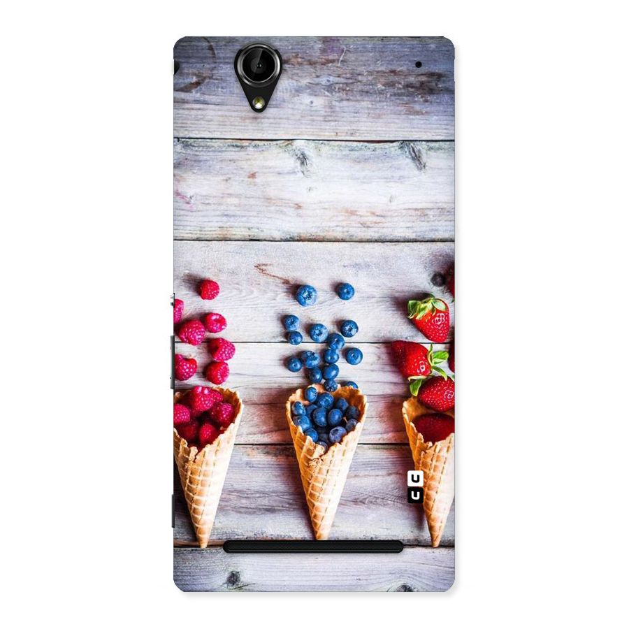 Cone Fruits Design Back Case for Sony Xperia T2