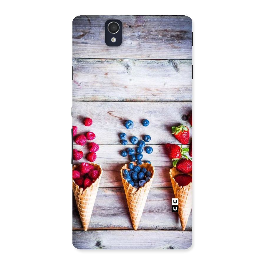 Cone Fruits Design Back Case for Sony Xperia Z