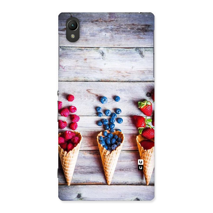 Cone Fruits Design Back Case for Sony Xperia Z1