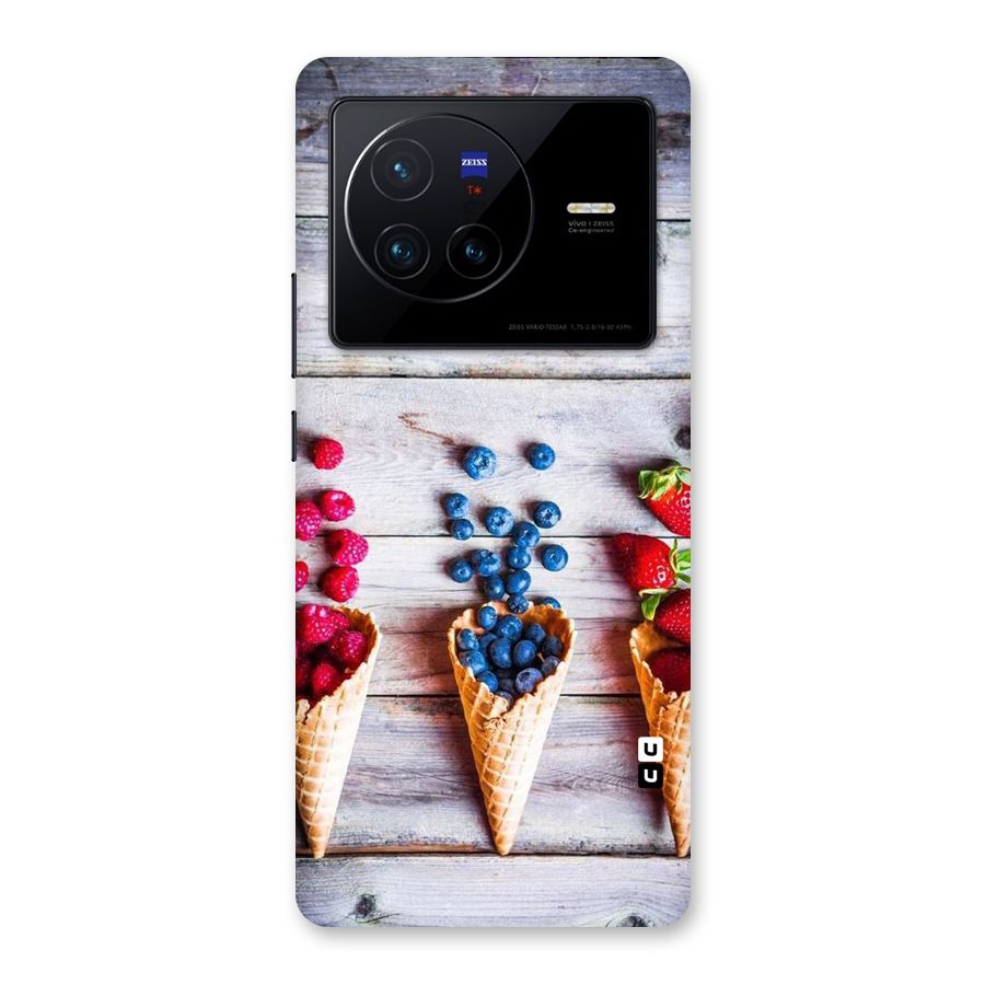 Cone Fruits Design Back Case for Vivo X80