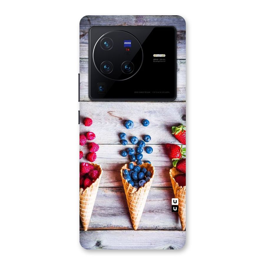 Cone Fruits Design Back Case for Vivo X80 Pro