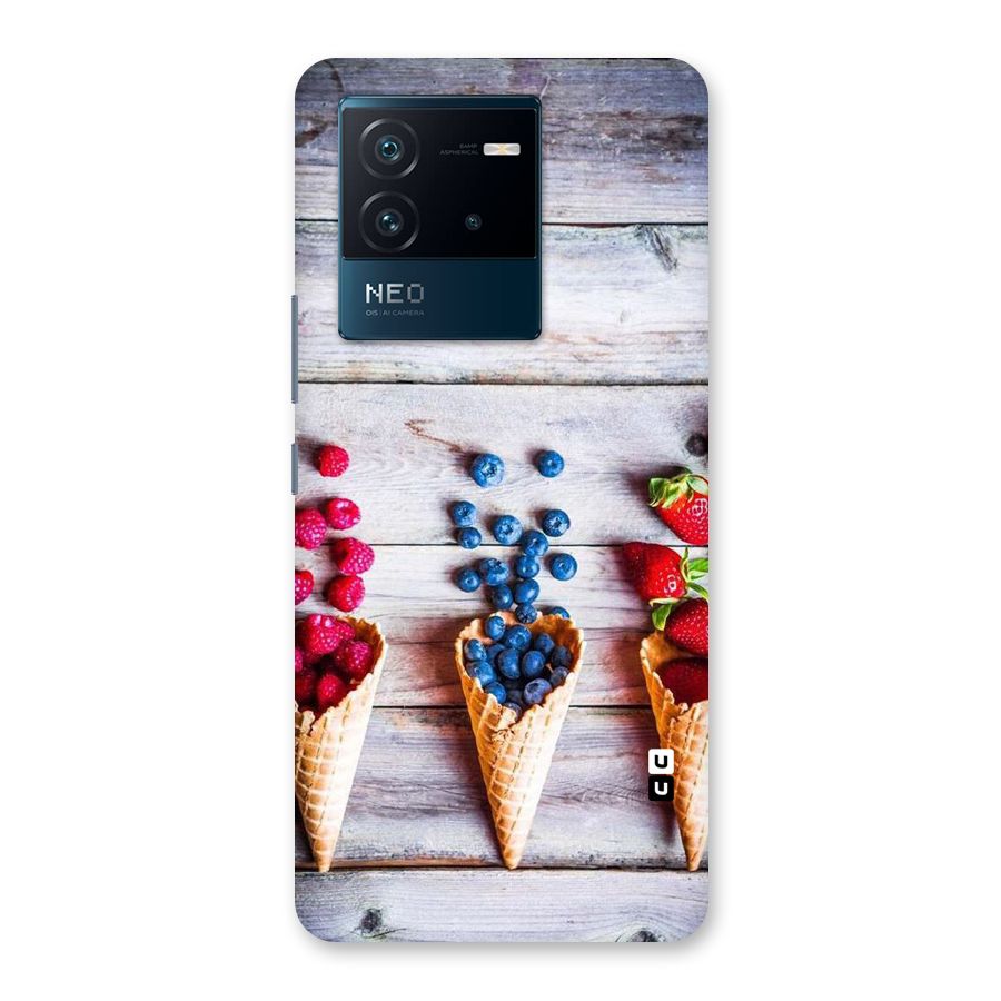 Cone Fruits Design Back Case for Vivo iQOO Neo 6 5G