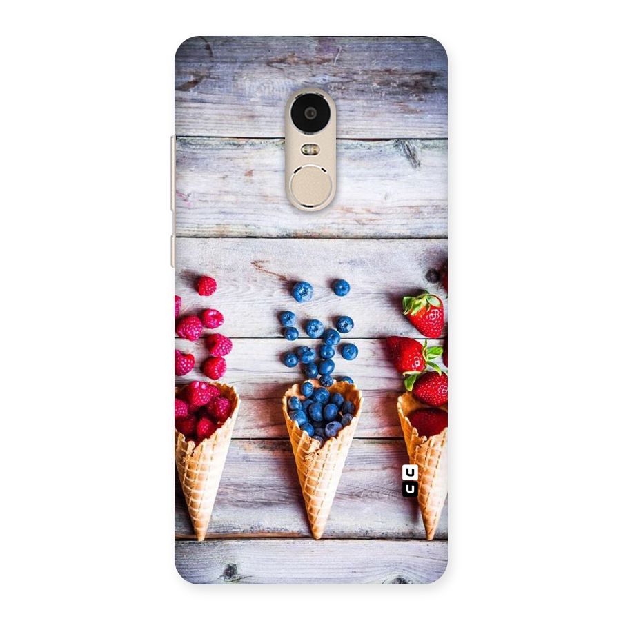 Cone Fruits Design Back Case for Xiaomi Redmi Note 4
