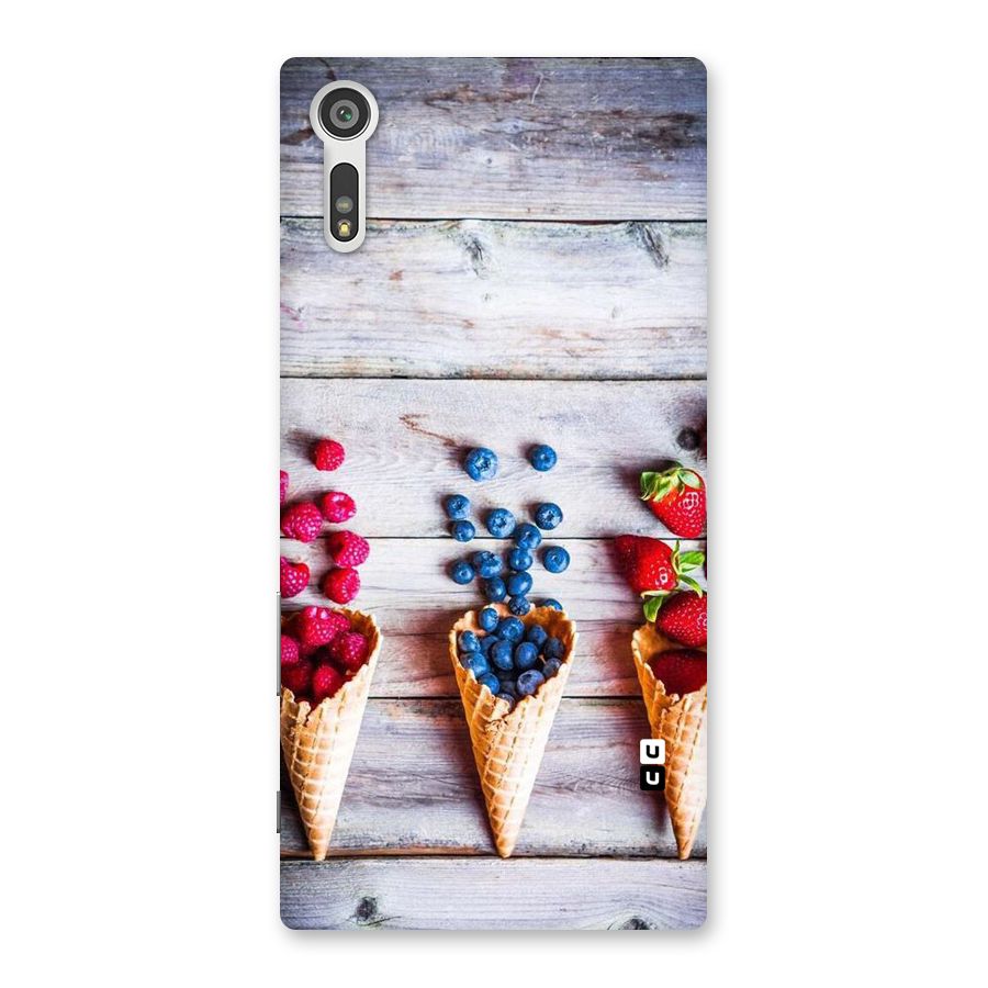 Cone Fruits Design Back Case for Xperia XZ