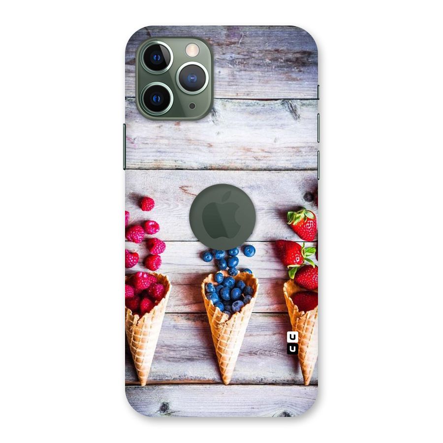 Cone Fruits Design Back Case for iPhone 11 Pro Logo  Cut