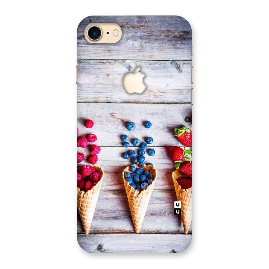 Cone Fruits Design Back Case for iPhone 7 Apple Cut