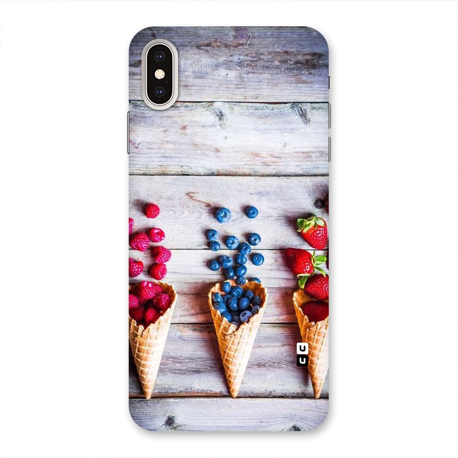 Cone Fruits Design Back Case for iPhone XS Max