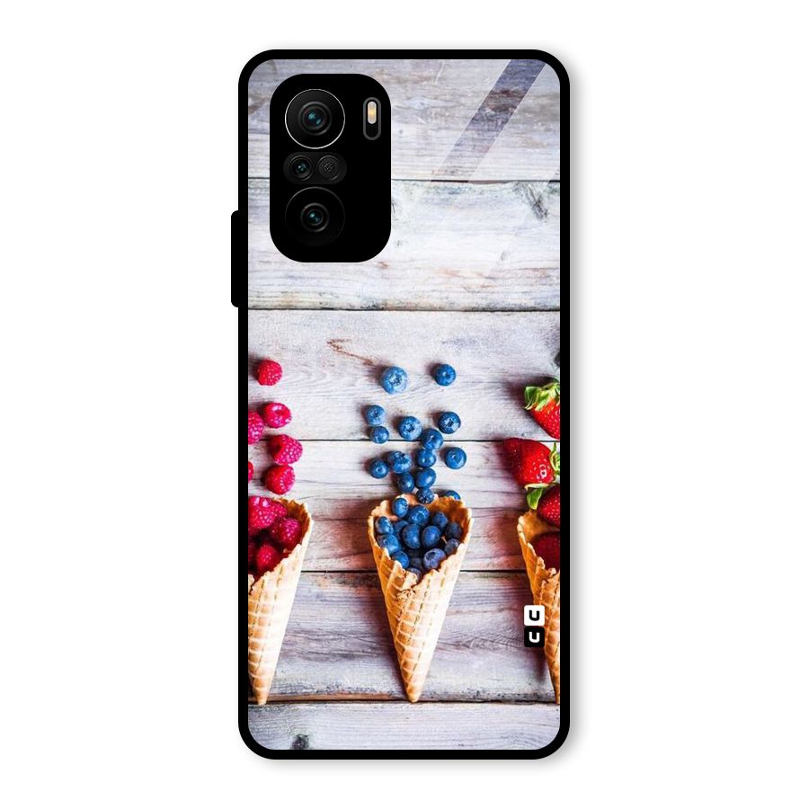 Cone Fruits Design Glass Back Case for Mi 11X Pro