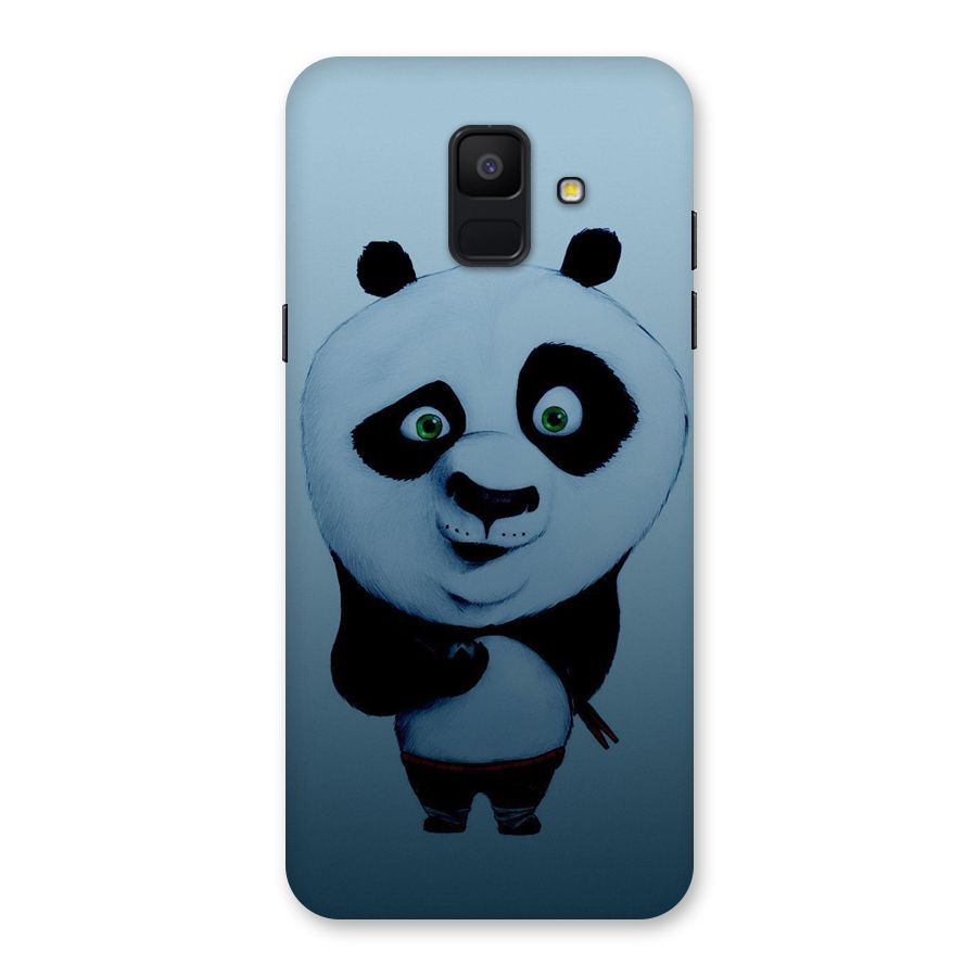 Confused Cute Panda Back Case for Galaxy A6 (2018)