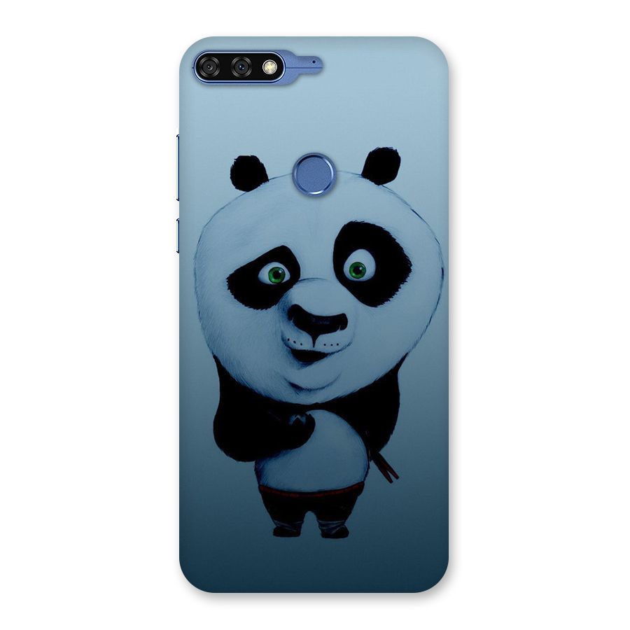 Confused Cute Panda Back Case for Honor 7C