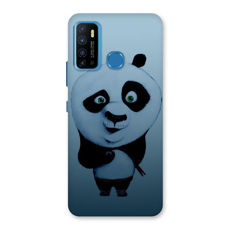 Confused Cute Panda Back Case for Infinix Hot 9