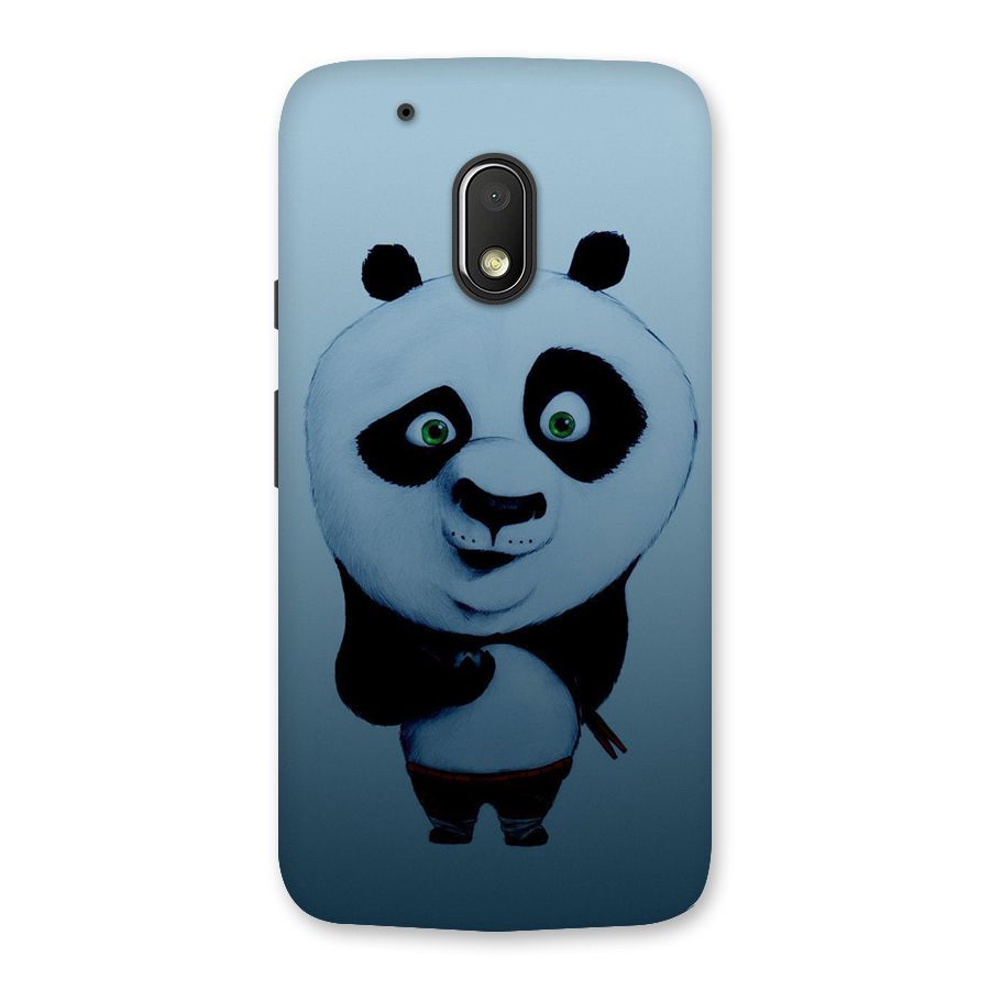 Confused Cute Panda Back Case for Moto G4 Play