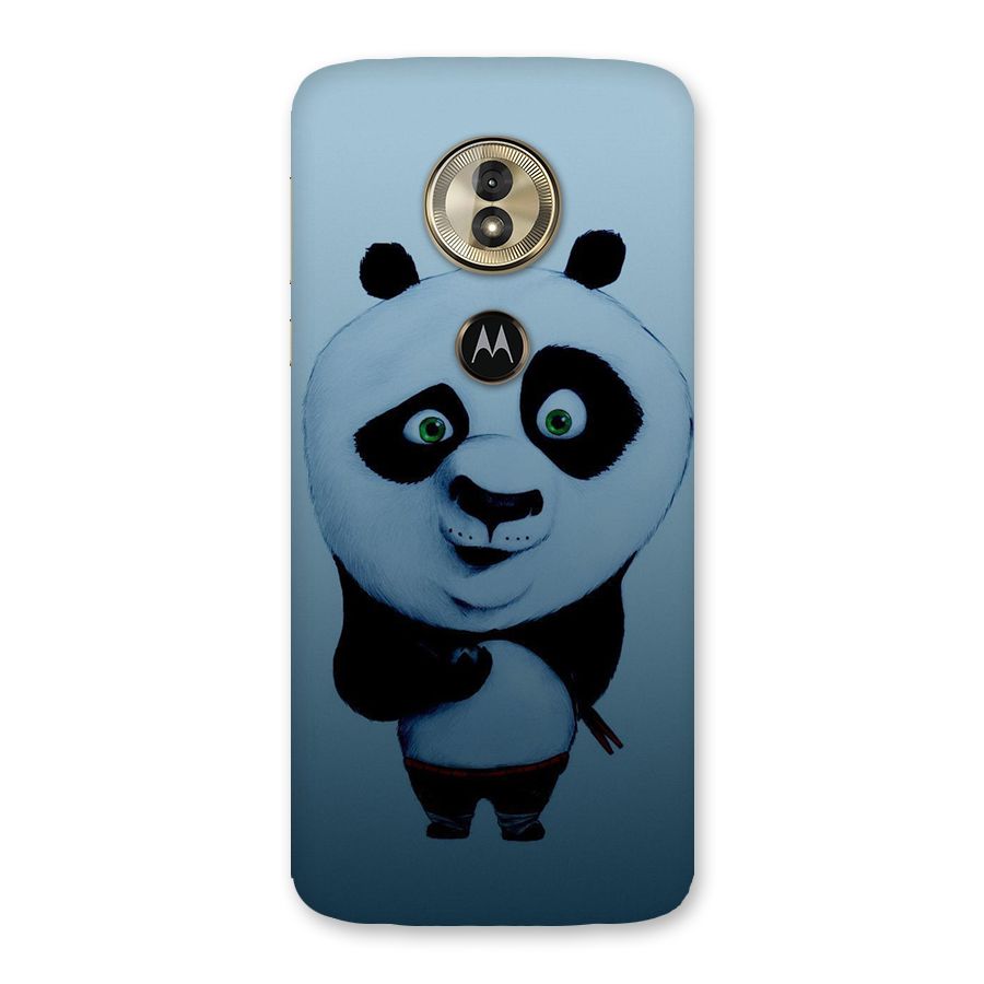 Confused Cute Panda Back Case for Moto G6 Play