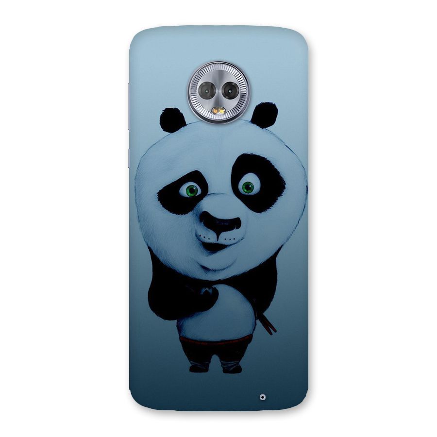 Confused Cute Panda Back Case for Moto G6 Plus