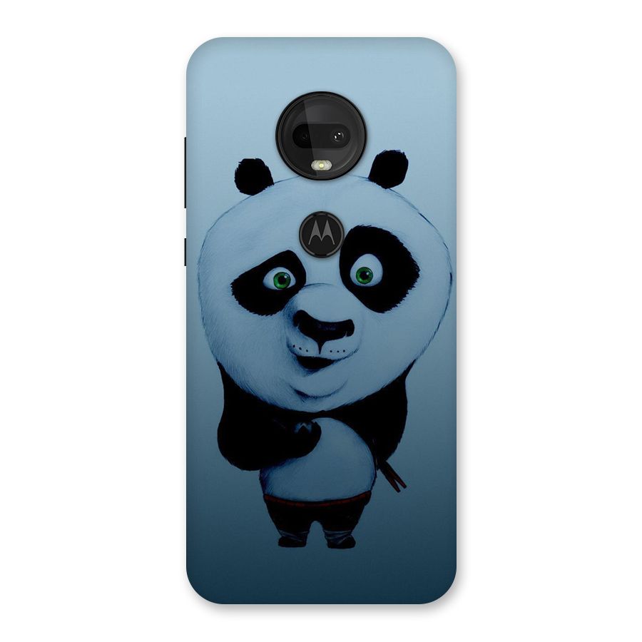 Confused Cute Panda Back Case for Moto G7