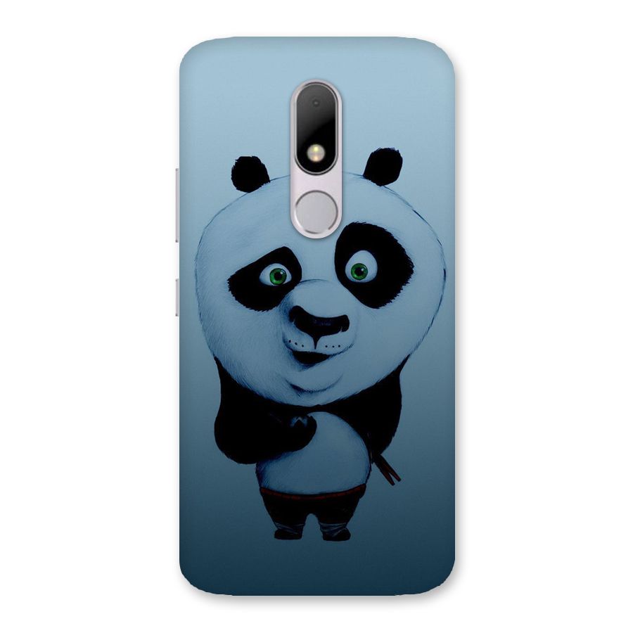 Confused Cute Panda Back Case for Moto M