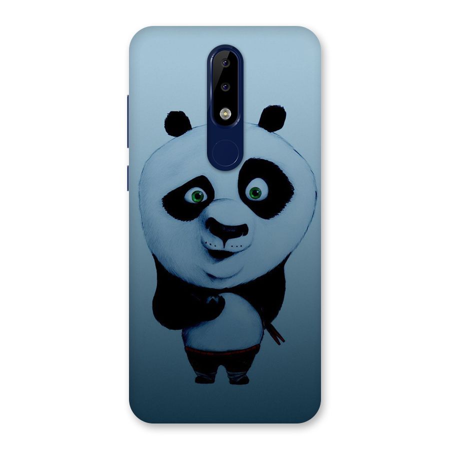 Confused Cute Panda Back Case for Nokia 5.1 Plus
