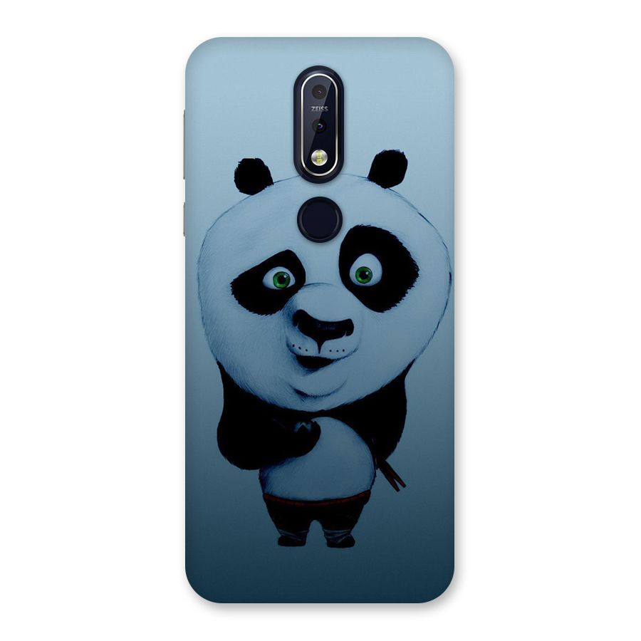 Confused Cute Panda Back Case for Nokia 7.1
